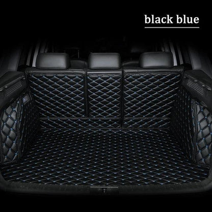 Full Set Trunk Mat Leather Trunk Mats Car Trunk Mat Black With Blue Line full-set-trunk-mat-leather-trunk-mats-car-trunk-mat-auto-parts-11