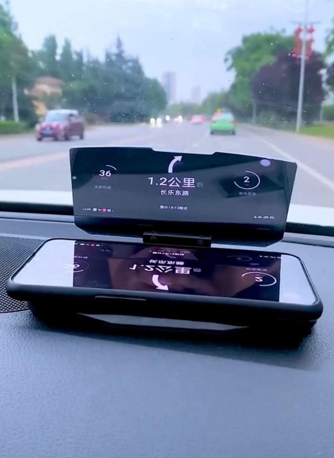 HUD Car Display + Phone Charger Car Navigator Wireless Charging hud-car-display-phone-charger-car-navigator-wireless-charging-auto-parts-2