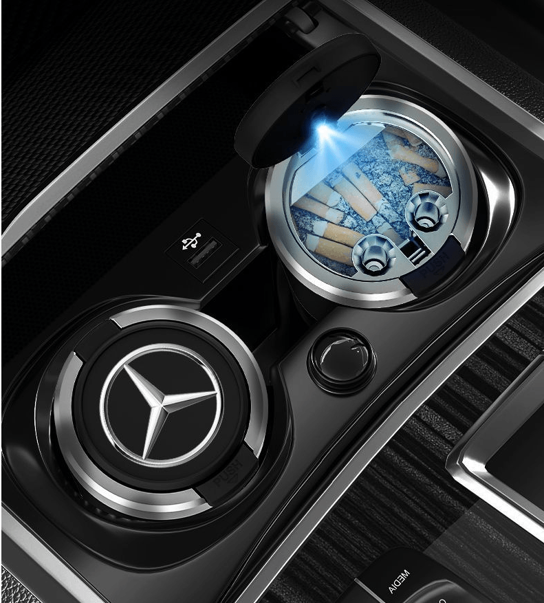 Logo Cigarettes Ashtray Cup With Light