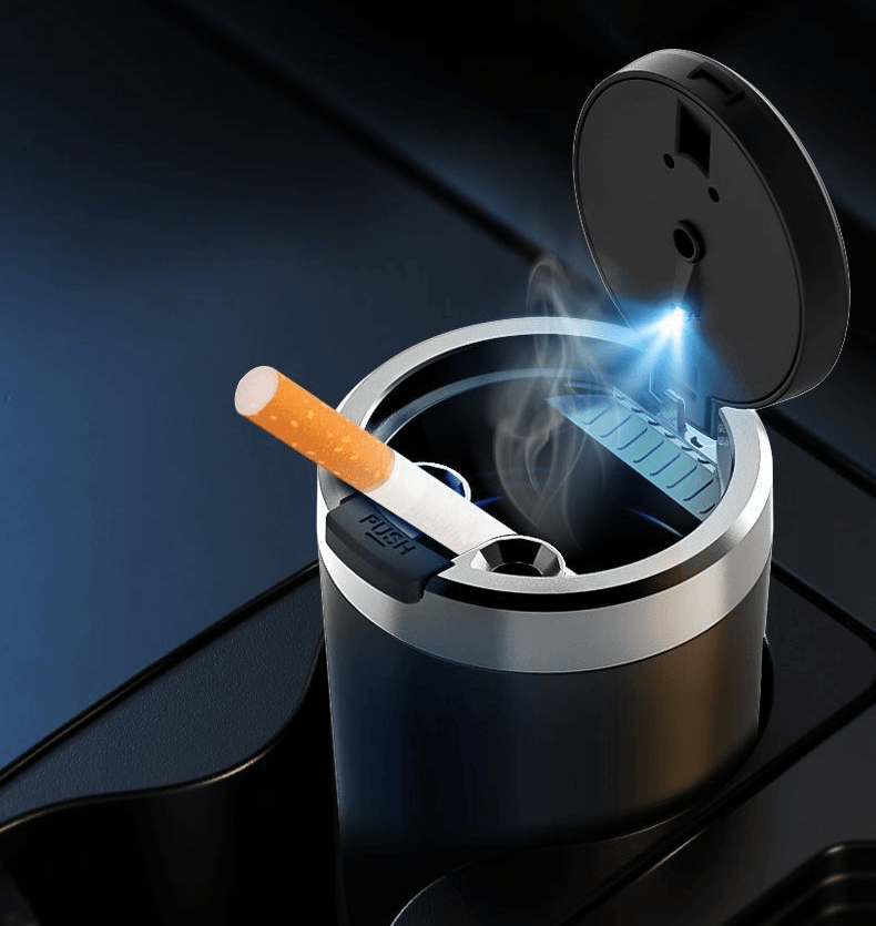 Logo Cigarettes Ashtray Cup With Light