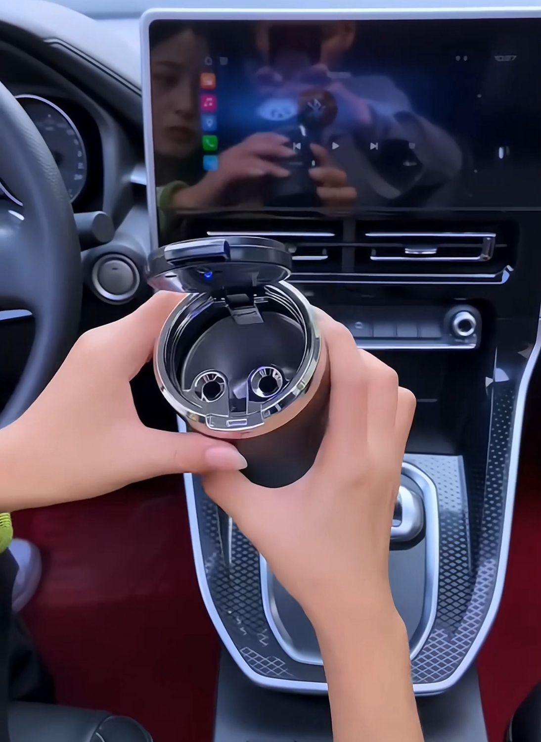 Logo Cigarettes Ashtray Cup With Light