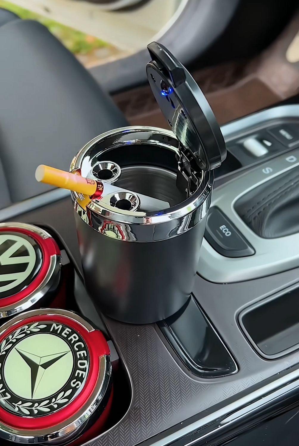 Logo Cigarettes Ashtray Cup With Light
