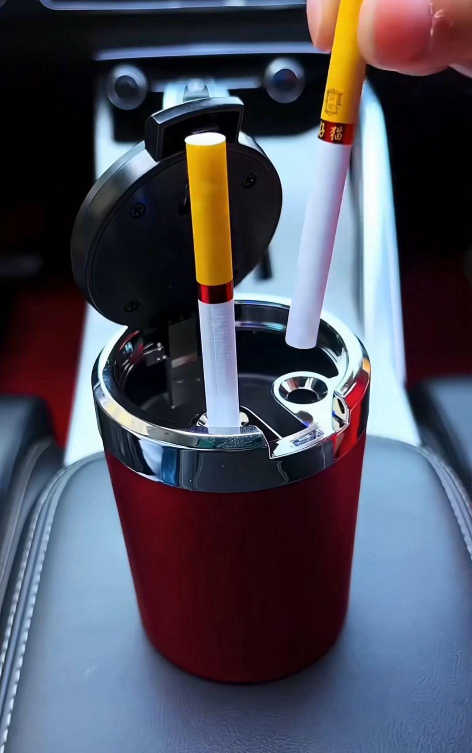 Logo Cigarettes Ashtray Cup With Light