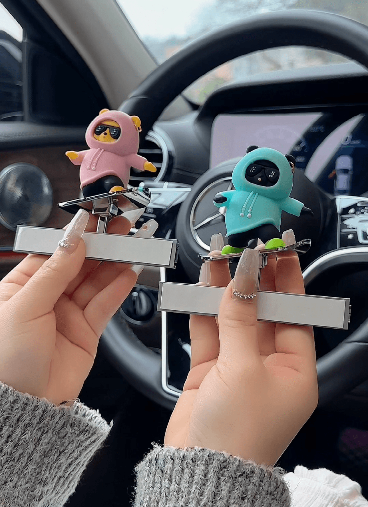 Moving Bear Dashboard Decoration Car Cartoon moving-bear-dashboard-decoration-car-cartoon-auto-parts-2