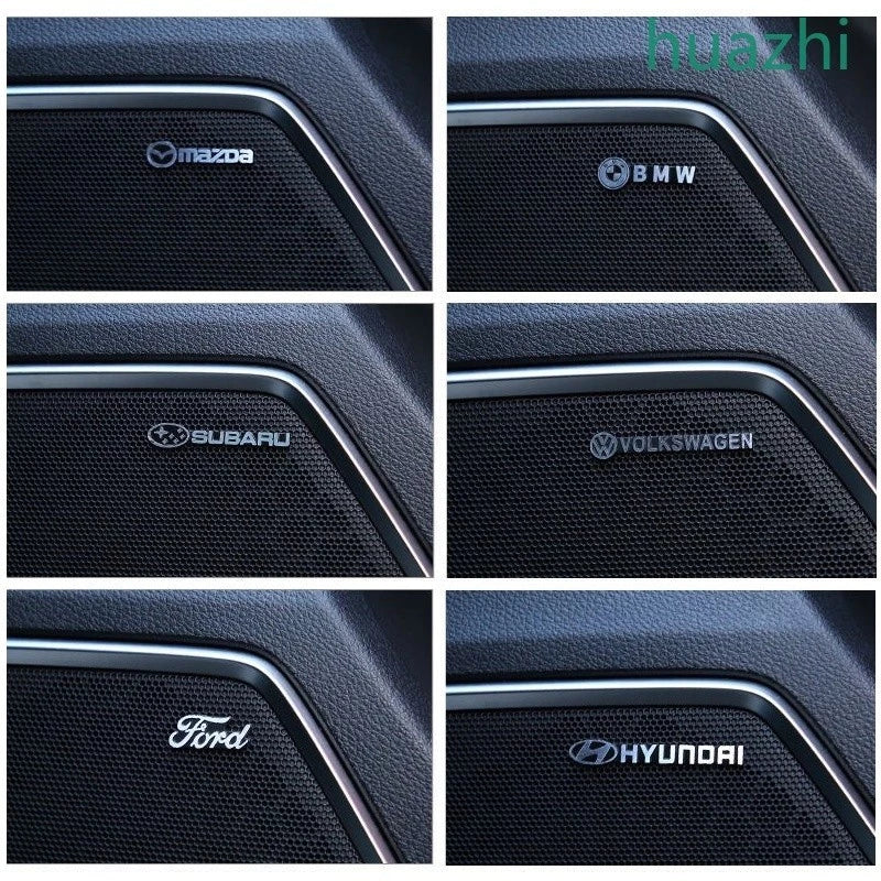 3D car metal stickers Auto Decorative Car Interior Sticker