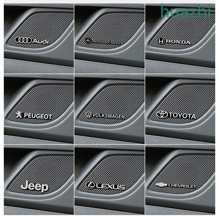 3D car metal stickers Auto Decorative Car Interior Sticker