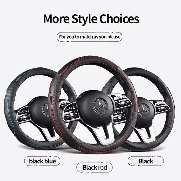 Universal Microfiber Leather Covers Breathable Anti-Slip Odorless Steering Wheel cover - Auto Parts England Auto Parts www.cars4part.com United Kingdom Black 25.00