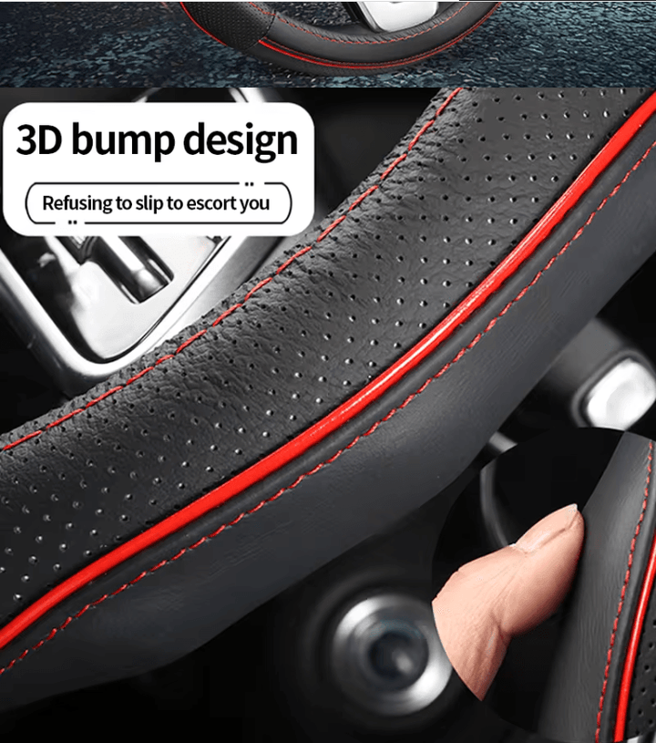 Universal Microfiber Leather Covers Breathable Anti-Slip Odorless Steering Wheel cover - Auto Parts England Auto Parts www.cars4part.com United Kingdom Black 25.00