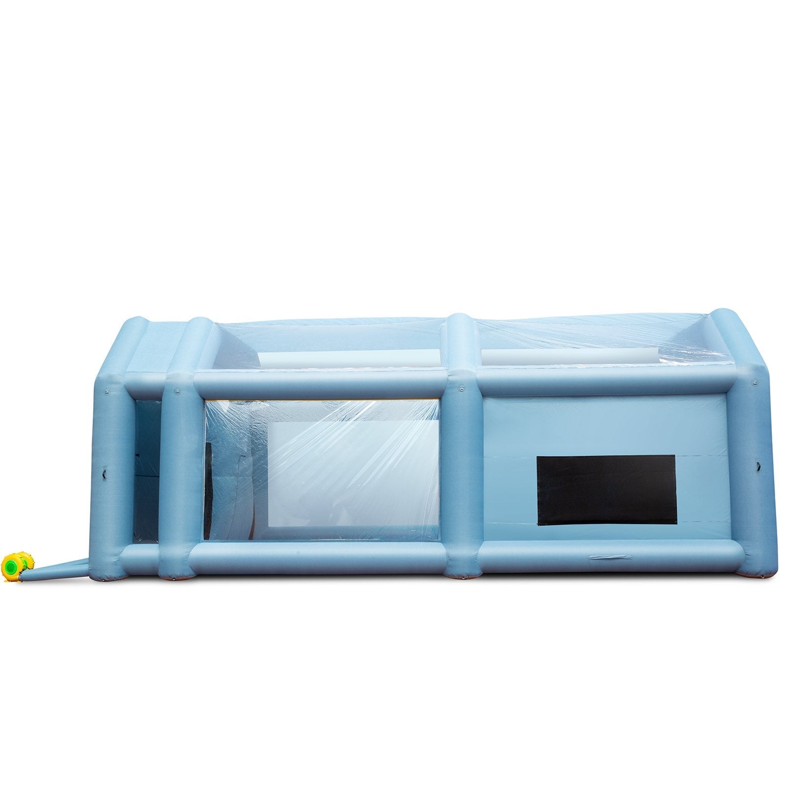 Inflatable Paint Booth, 28x16x11ft Inflatable Spray Booth, High Powerful 750W+950W Blowers Spray Booth Tent