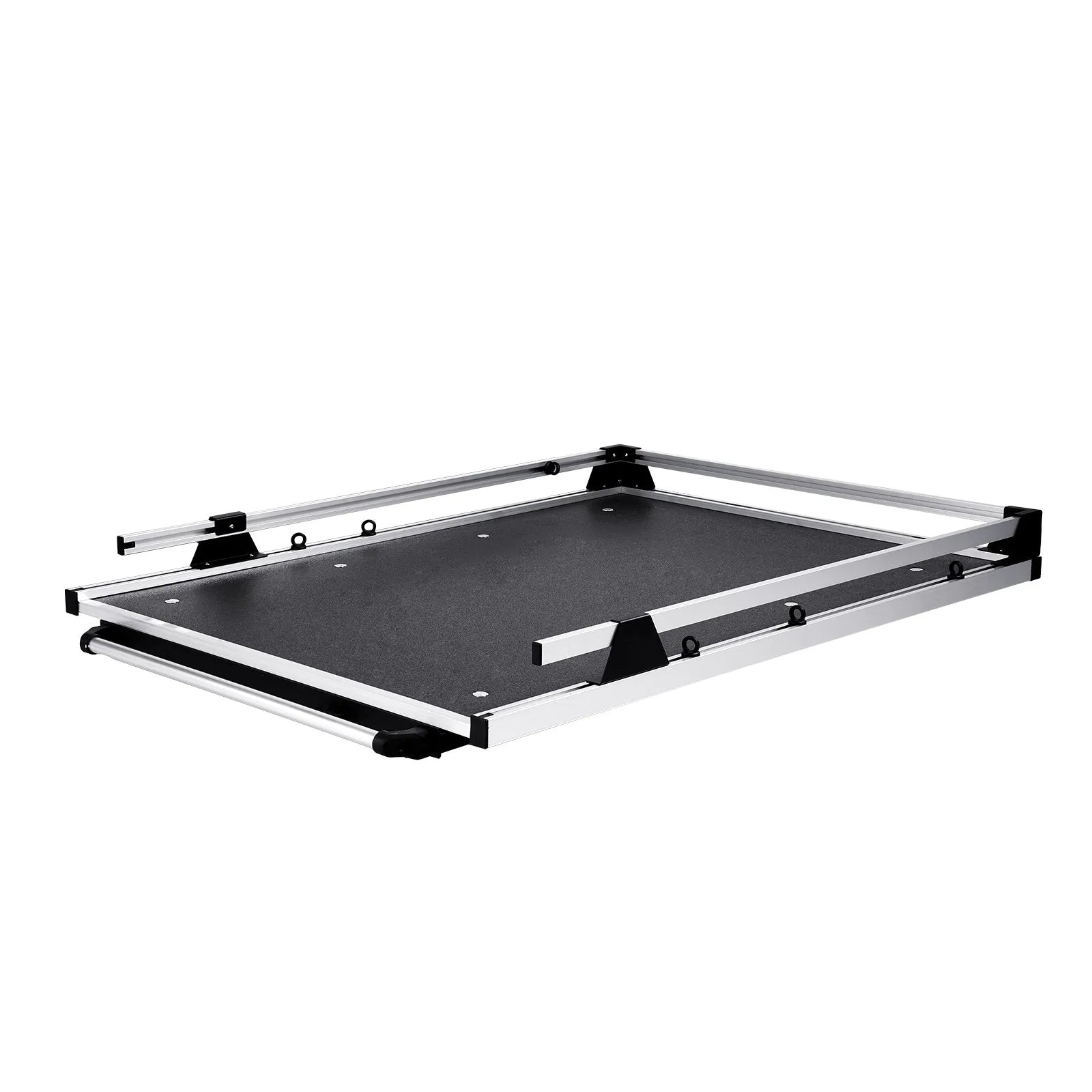 Sliding Truck Bed Organizer, 78 x 48 Inch Heavy-Duty Truck Bed Storage Drawer with 1000 lbs Capacity, 6 Movable Rings for Cargo Securing, 2-Position Slide-Out Tray for Pickup Trucks