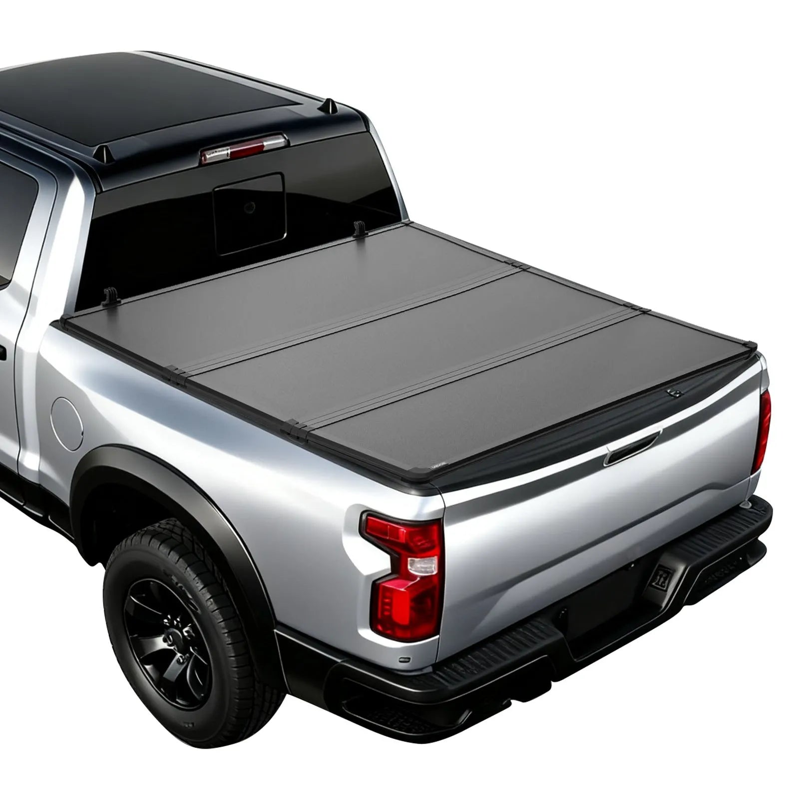 Hard Tri-Fold Truck Bed Tonneau Cover – Fits 2019-2026 Dodge Ram 1500 (Classic & New) & 2003-2026 2500/3500 | 6.4 ft Bed | No-Drill Waterproof Folding Bed Cover