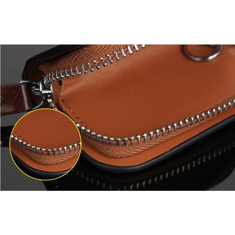 Wood Grain Leather Car Key Case wood-grain-leather-car-key-case-auto-parts-3