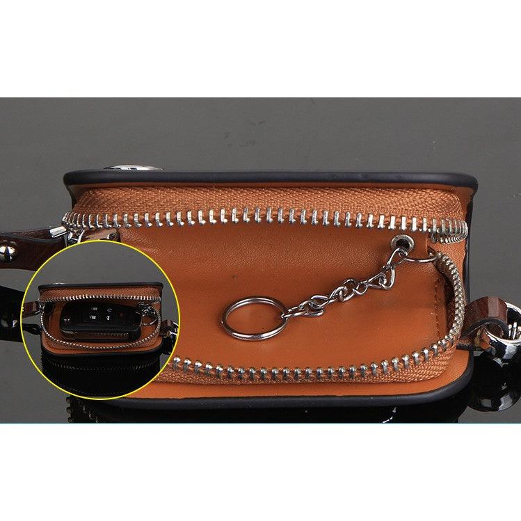 Wood Grain Leather Car Key Case wood-grain-leather-car-key-case-auto-parts-4