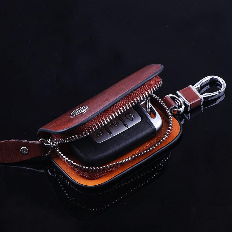Wood Grain Leather Car Key Case wood-grain-leather-car-key-case-auto-parts-7